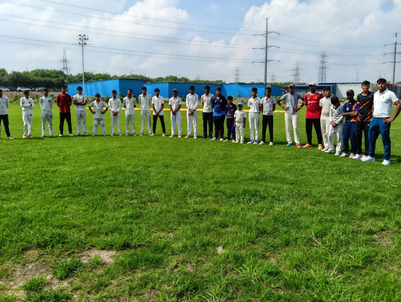 Goa heros 2025 cricket team photo on the ground during selection camp