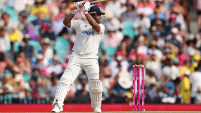 Rishabh Pant comeback 2025 batting during Ranji Trophy match