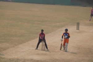 Professional cricket ground prepared for trials and matches