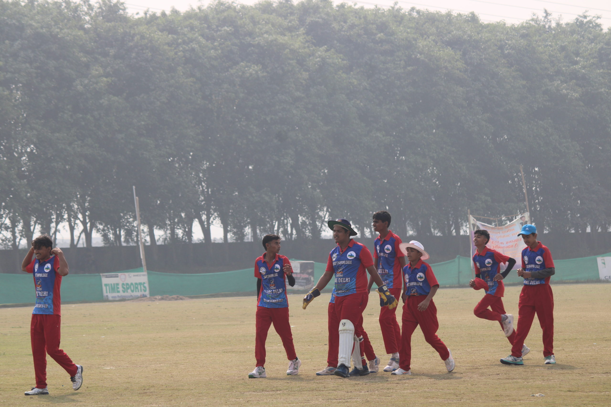 “Young cricketers practicing batting, bowling, and fielding during BCCI trial preparation at GHC India.”