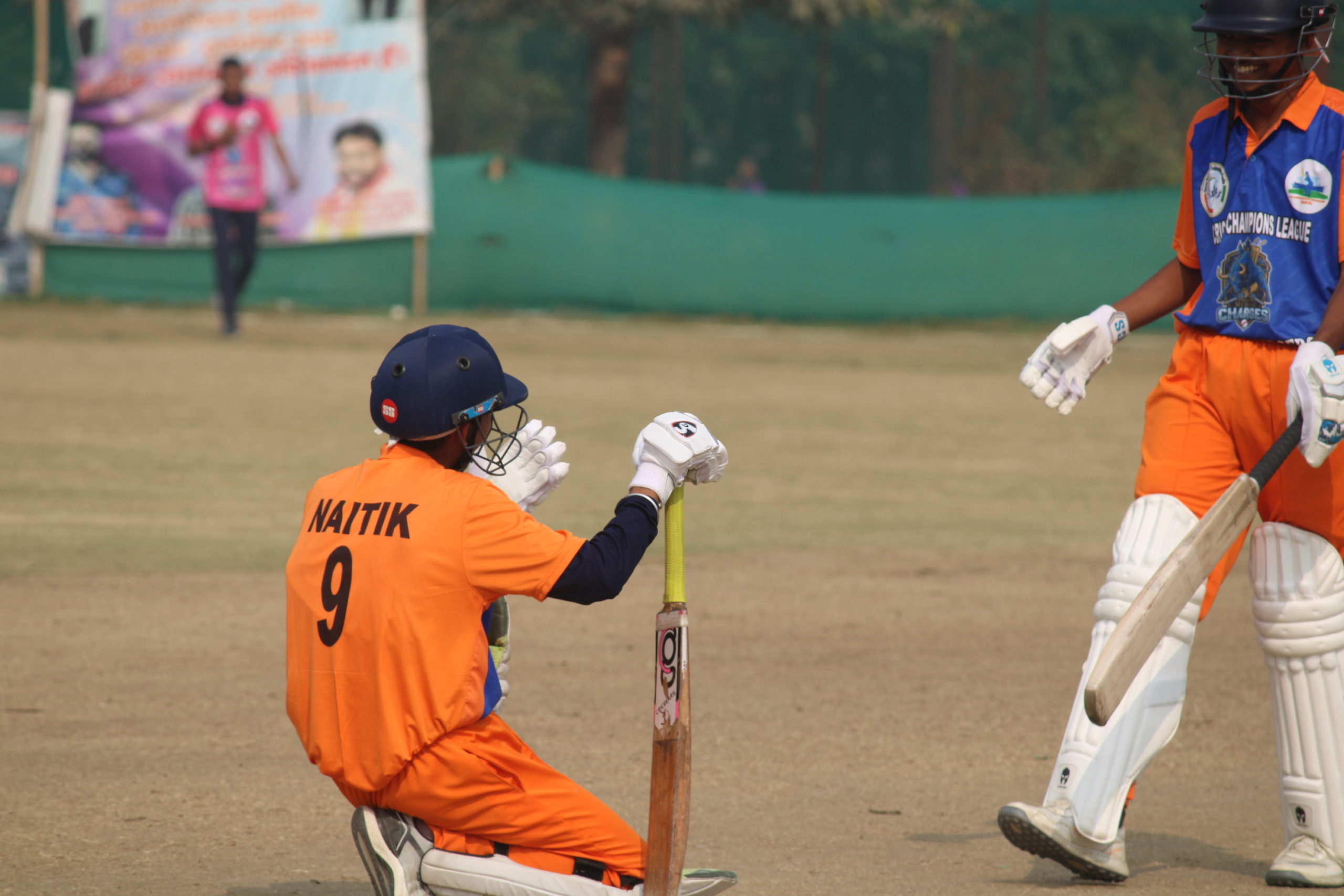 Cricket trials in Rajasthan – Young players practicing T20 skills under professional supervision.