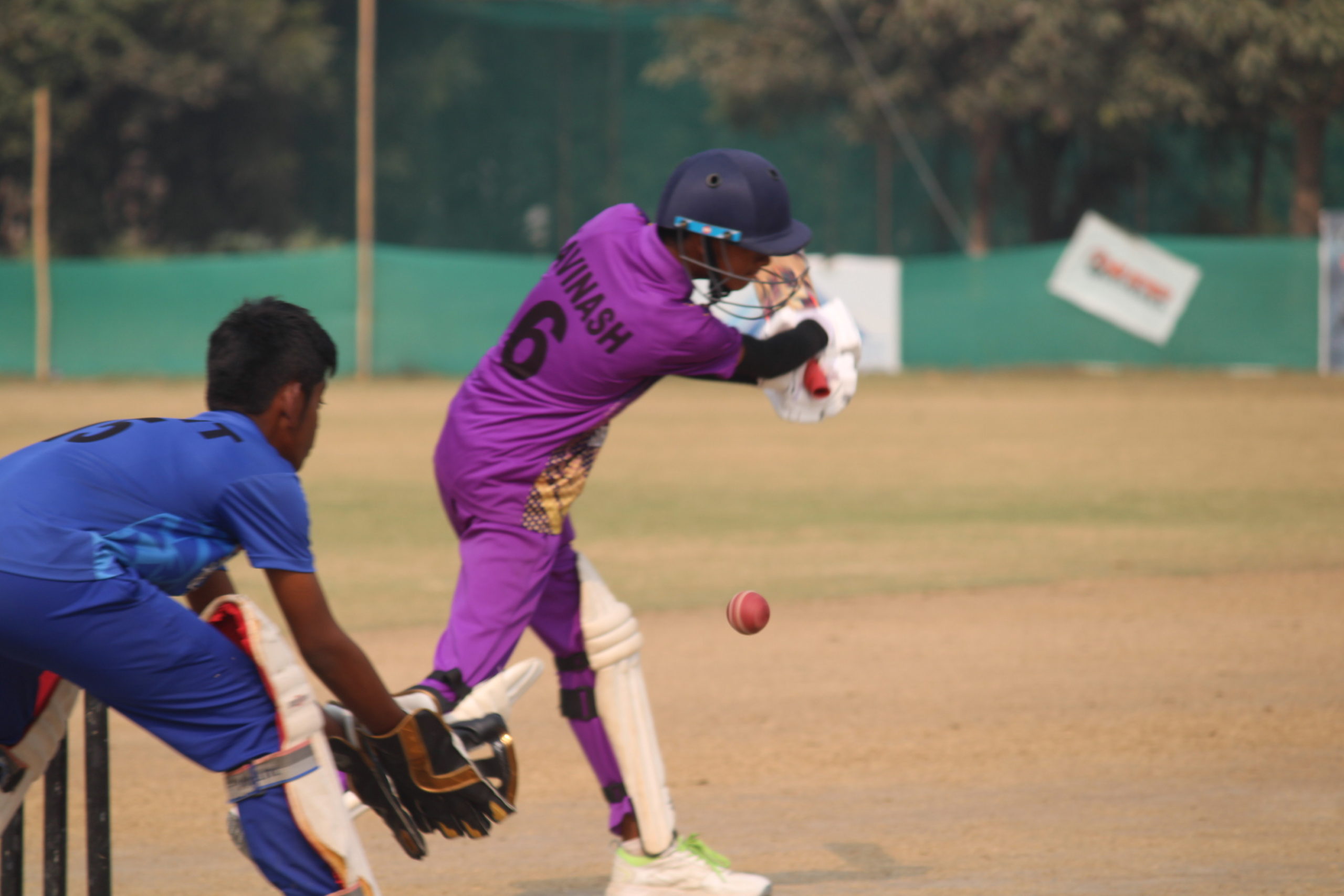 Players undergoing fitness, skill, and match simulations as part of UPCA cricket trial preparation program at GHC India