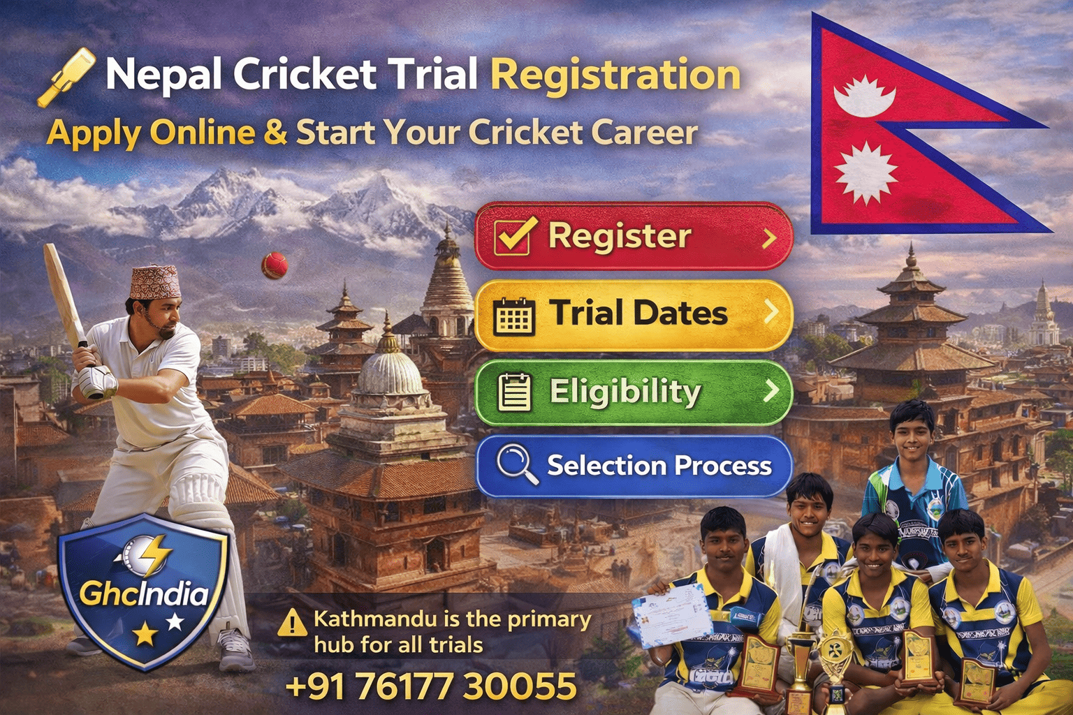 nepal cricket trial registration