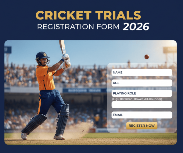 cricket trials registration 2026