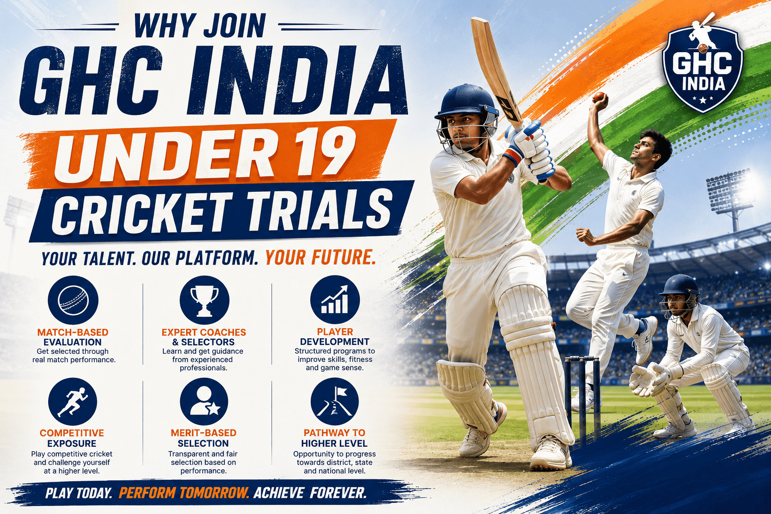 Cricket trials with GHC India